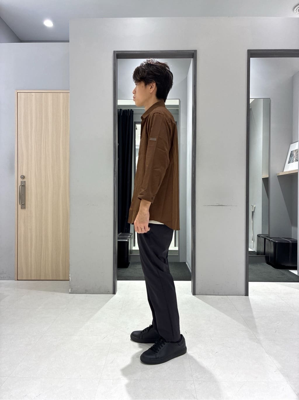 わいずみさんの「TAKEO KIKUCHI｜【COOL CITY WEAR】DotAir（R）サッカー シャツ」を使ったコーディネート