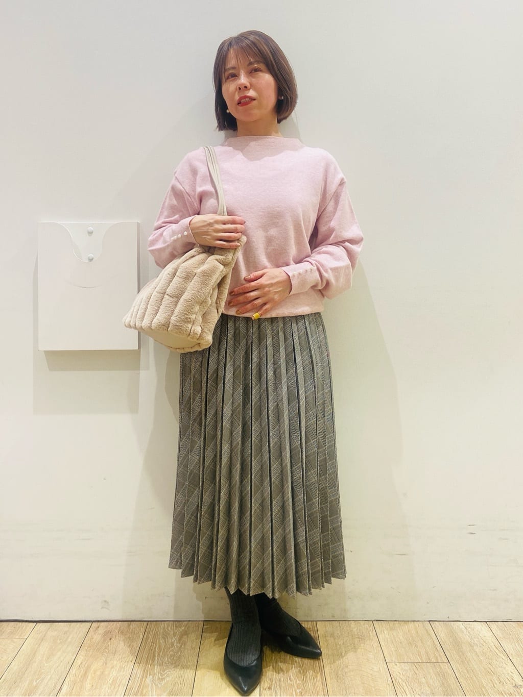 YUKOさんの「index｜プリーツスカート【洗濯機OK】」を使ったコーディネート
