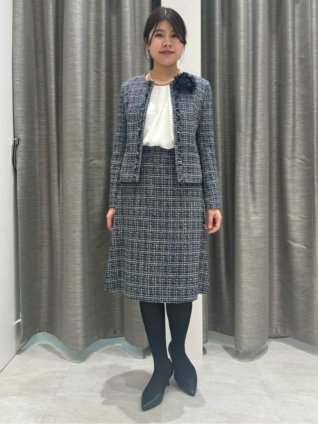 nanaさんの「UNTITLED｜【追加/日本製】ブーケフラワーコサージュ」を使ったコーディネート