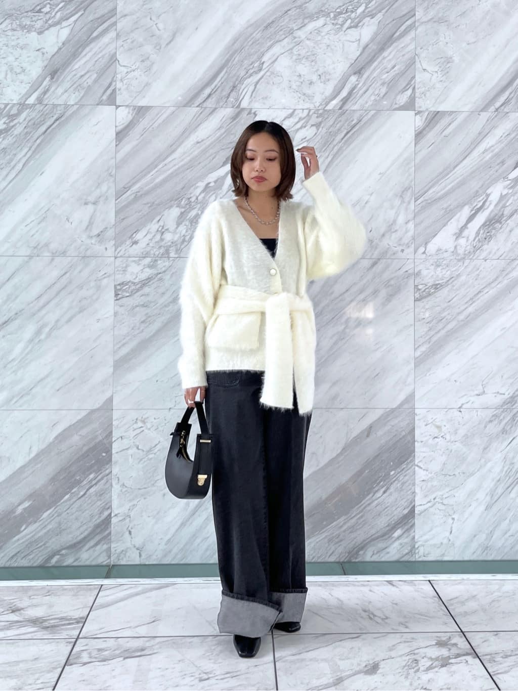 Harukaさんの「INDIVI｜ロールアップデニム」を使ったコーディネート
