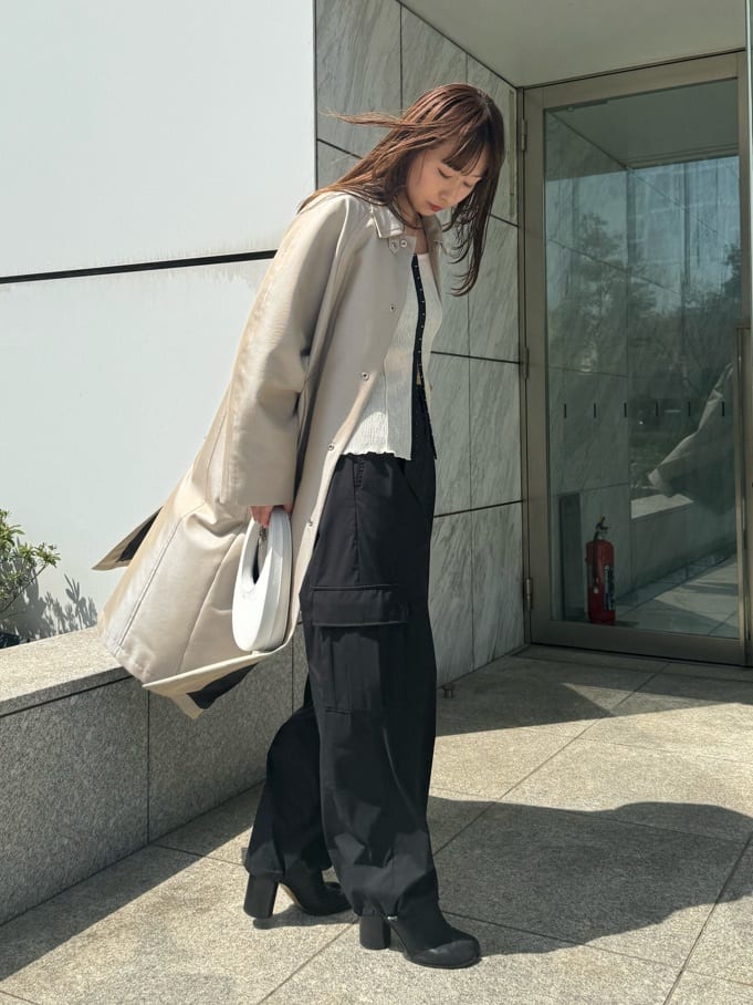 designer yukaさんの「CODE A｜balmacaan coat」を使ったコーディネート