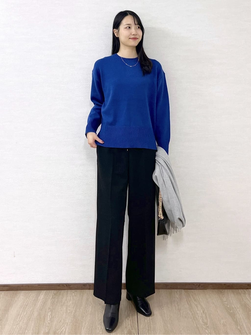 sachikoさんの「OPAQUE.CLIP｜ウォームタッチ イージーワイドパンツ【洗濯機洗OK／ストレッチ】≪SS～LL≫」を使ったコーディネート