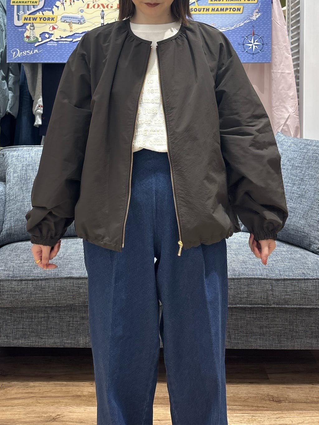 risaさんの「Dessin｜【洗える】マリンデニムパンツ」を使ったコーディネート