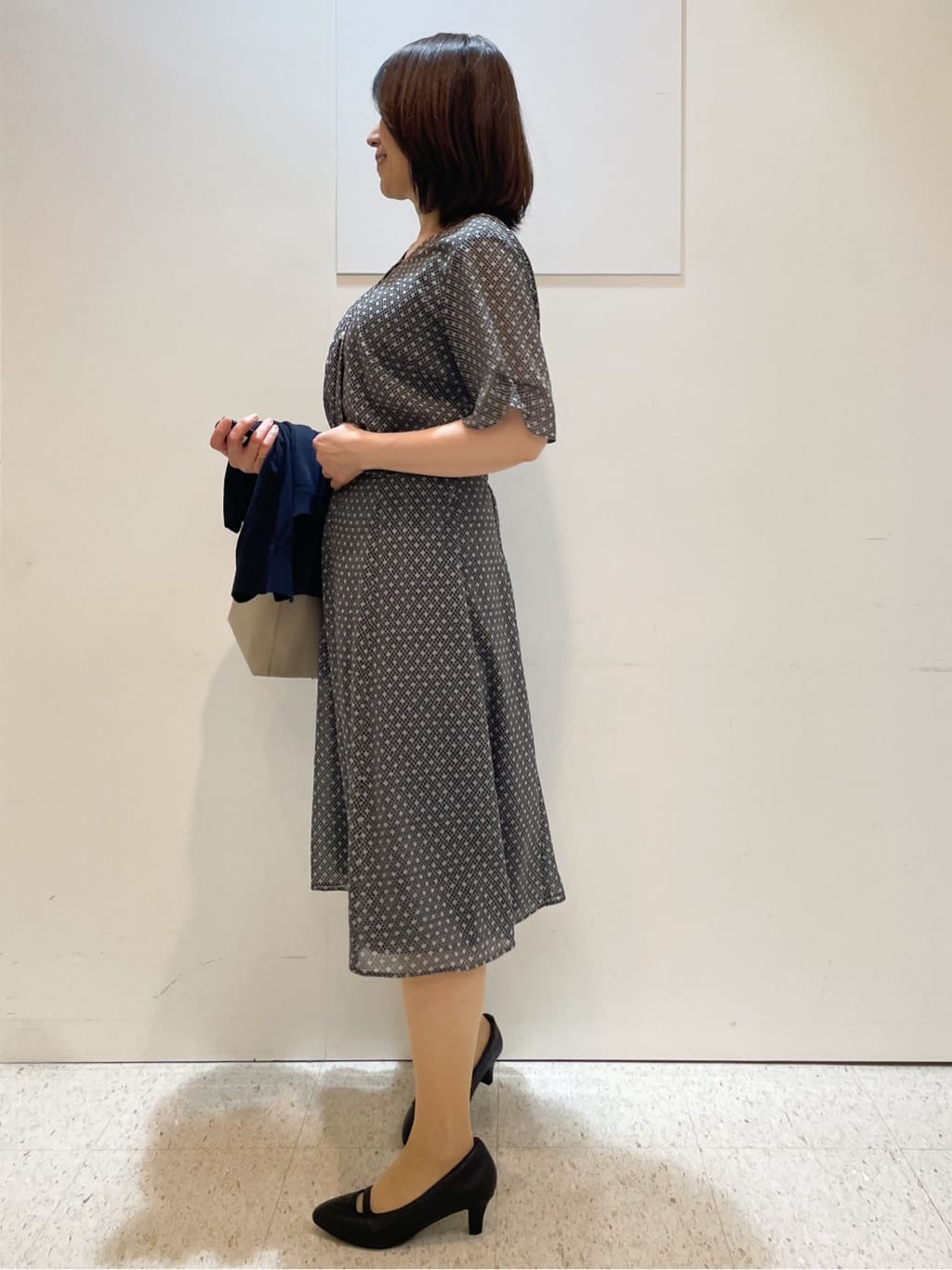 めいさんの「Reflect｜【マシンウォッシュ可／セットアップ可】コツキ柄プリントフレアスカート」を使ったコーディネート