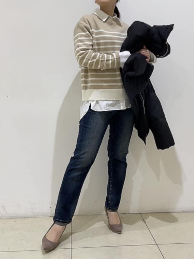 watanabeさんの「UNTITLED｜【トレンド/撥水機能/防寒】ショートダウンコート」を使ったコーディネート