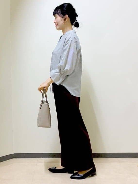  beni_gingerさんの「Reflect｜【接触冷感／マシンウォッシュ可／ウエスト総ゴム】ワイドシルエットパンツ」を使ったコーディネート