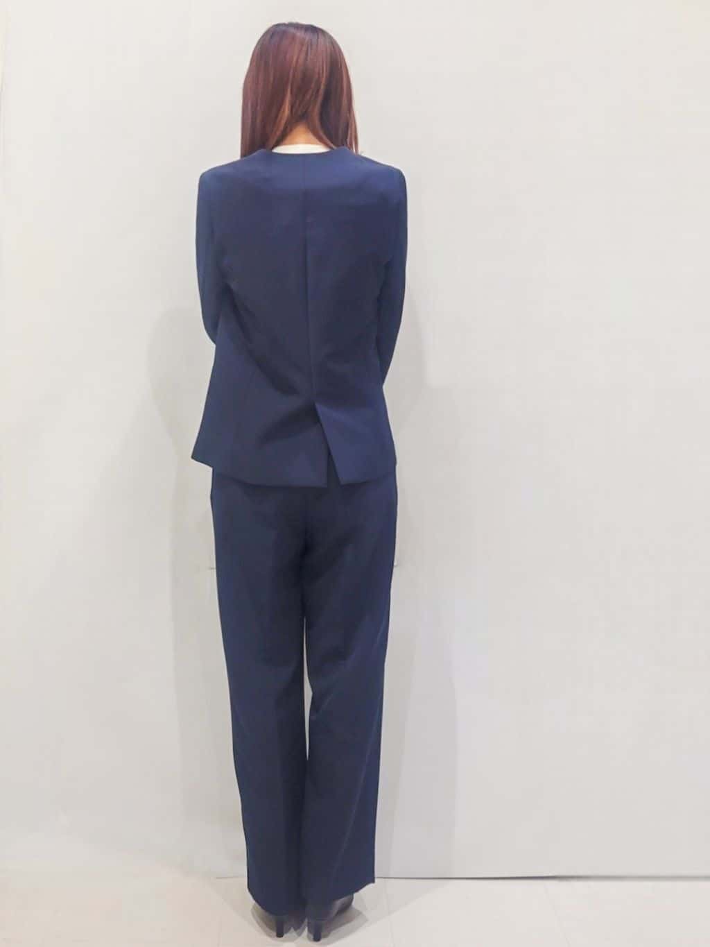 みささんの「OPAQUE.CLIP｜《通勤／セットアップ対応》Vネックジャケット／ダブルクロス【洗濯機洗い可】」を使ったコーディネート