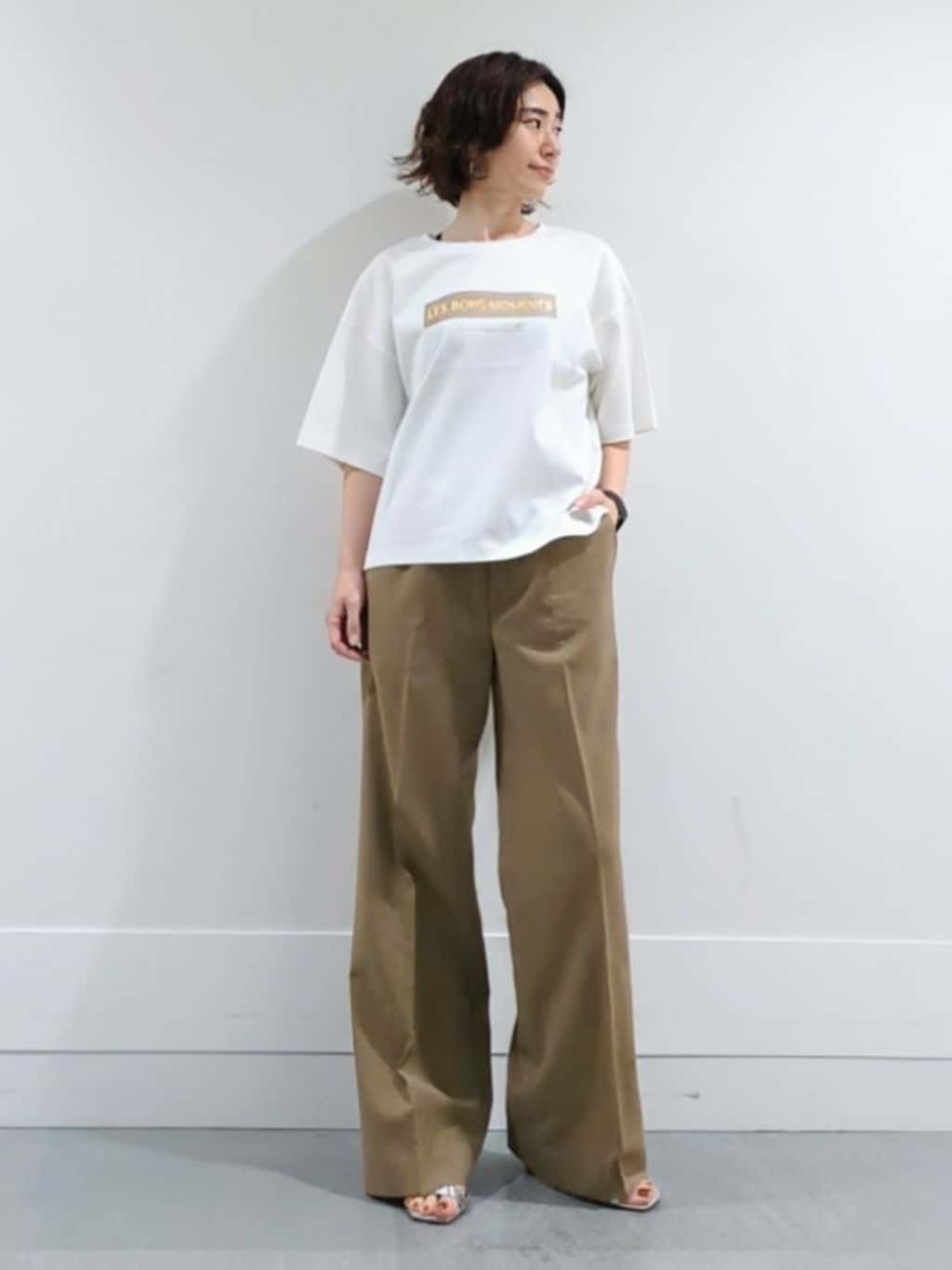 ミズタさんの「UNTITLED｜【UV/はっ水/セットアップ可】リラククールパンツ」を使ったコーディネート