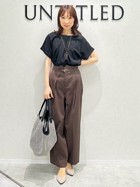 Miwaさんの「UNTITLED｜ライトダブルリングネックレス」を使ったコーディネート