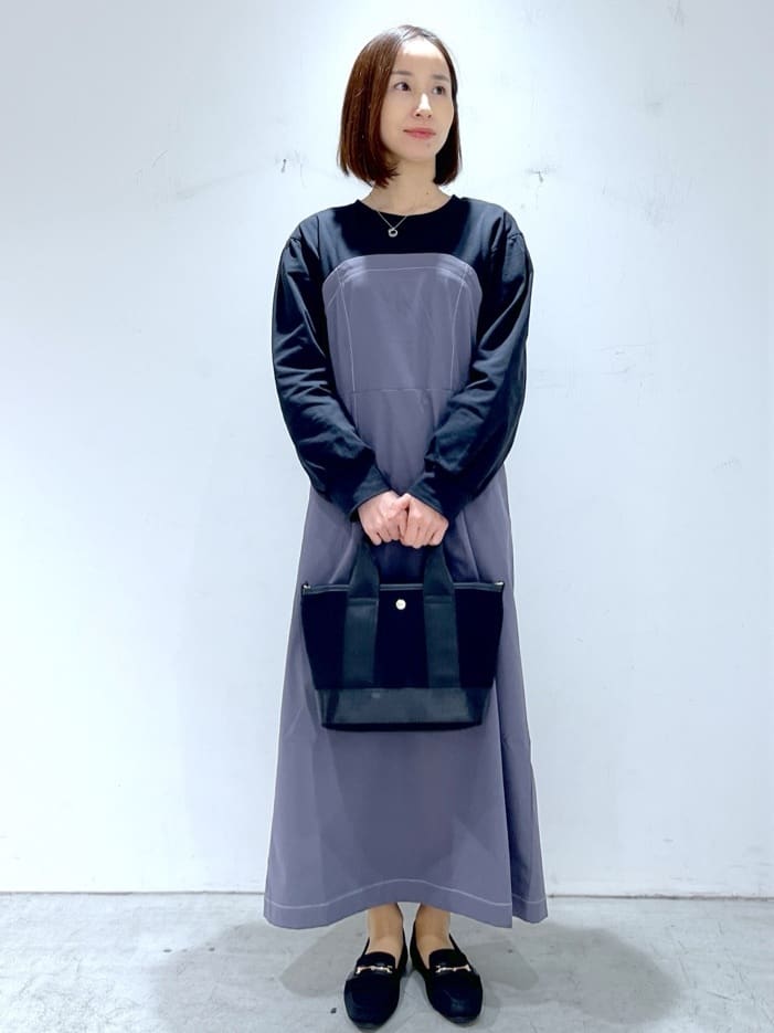 yuuさんの「OPAQUE.CLIP｜◆ビスチェドッキングワンピース【洗濯機洗い可】」を使ったコーディネート