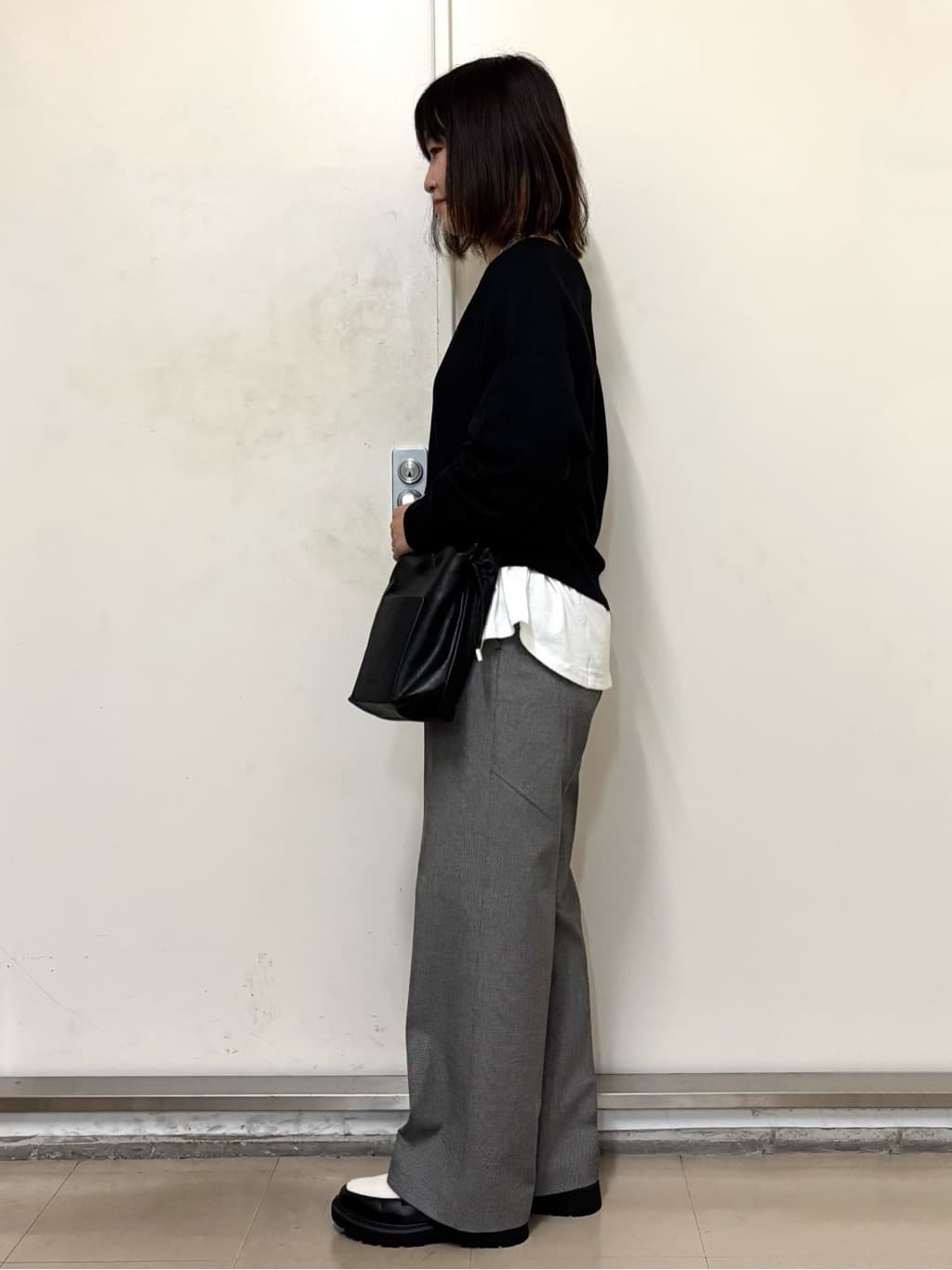 やまさんの「OPAQUE.CLIP｜ボリュームソールコインローファーシューズ」を使ったコーディネート