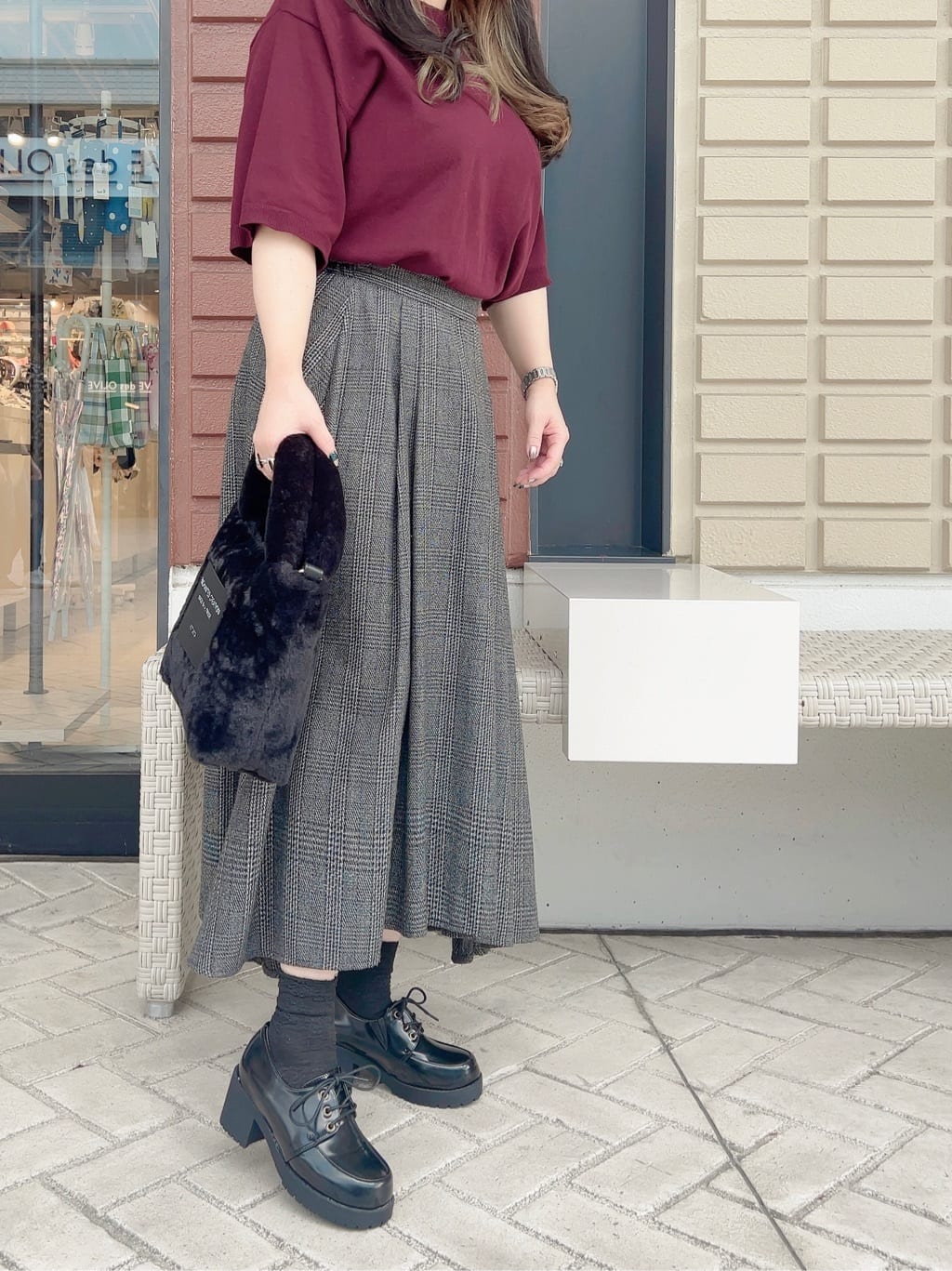 りえさんの「ESPERANZA｜レースアップマニッシュシューズ」を使ったコーディネート