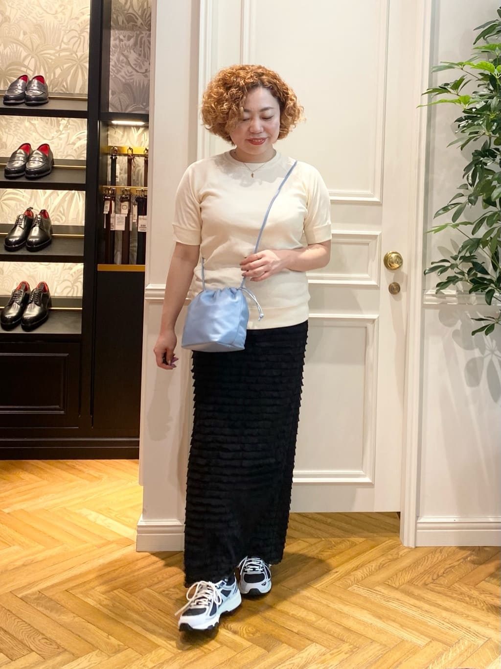 Ayano.Kさんの「DRESSTERIOR｜【定番/人気】ラグランハーフスリーブプルオーバー」を使ったコーディネート