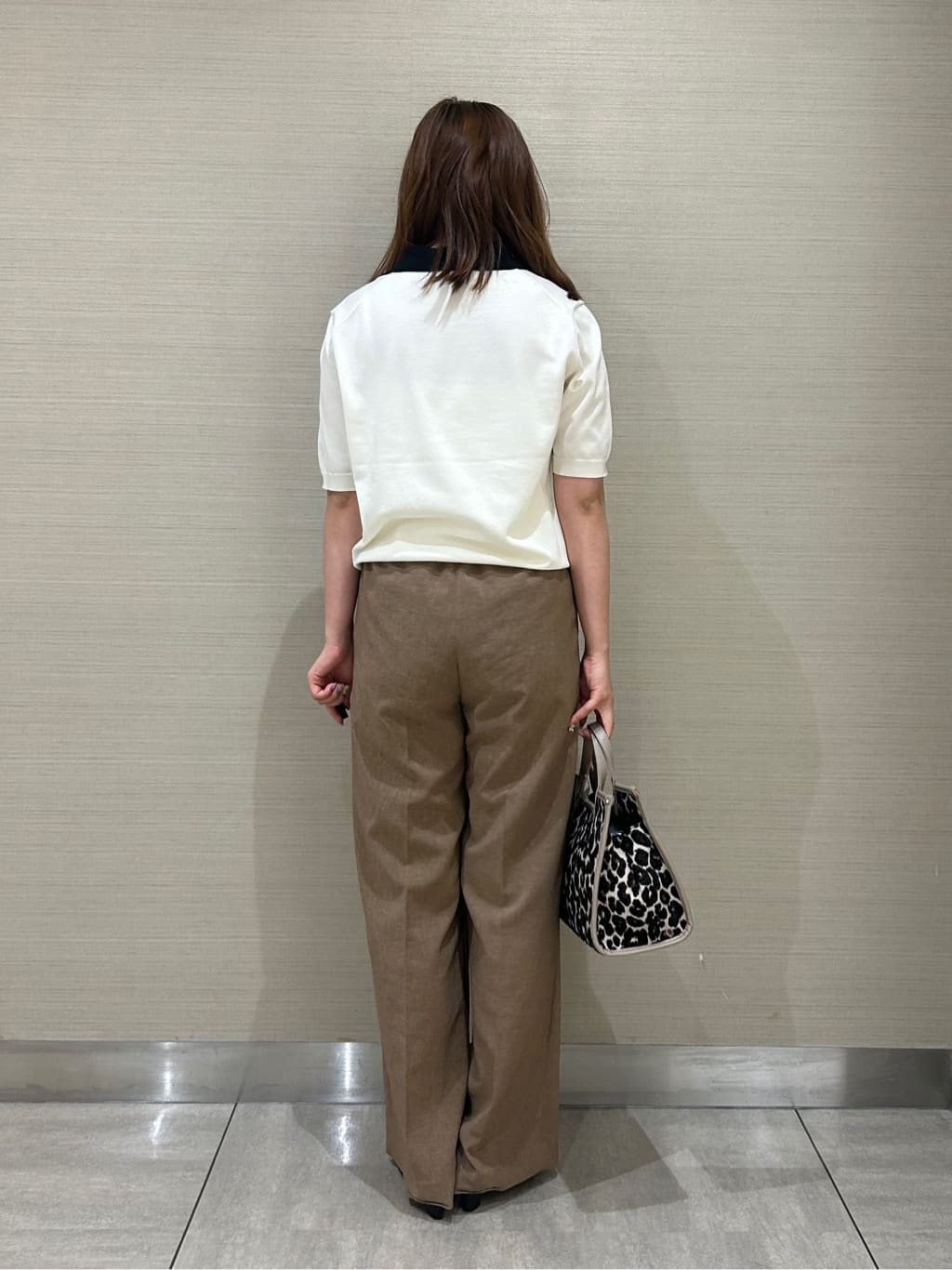 kanoさんの「UNTITLED｜【トレンド/きれいめ】5分袖ポロニット」を使ったコーディネート