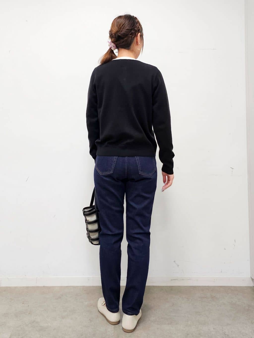ゆゆさんの「SHOO･LA･RUE｜【洗濯機可/S-LL/アンサンブル可】結局、シンプル クルーネックニット」を使ったコーディネート