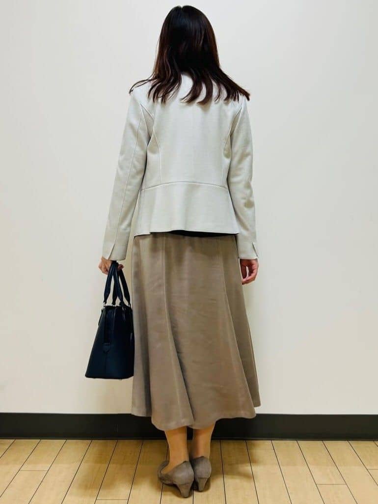 miiiさんの「Reflect｜【選べる5色／アンサンブル可】プチハイネックリブニット」を使ったコーディネート
