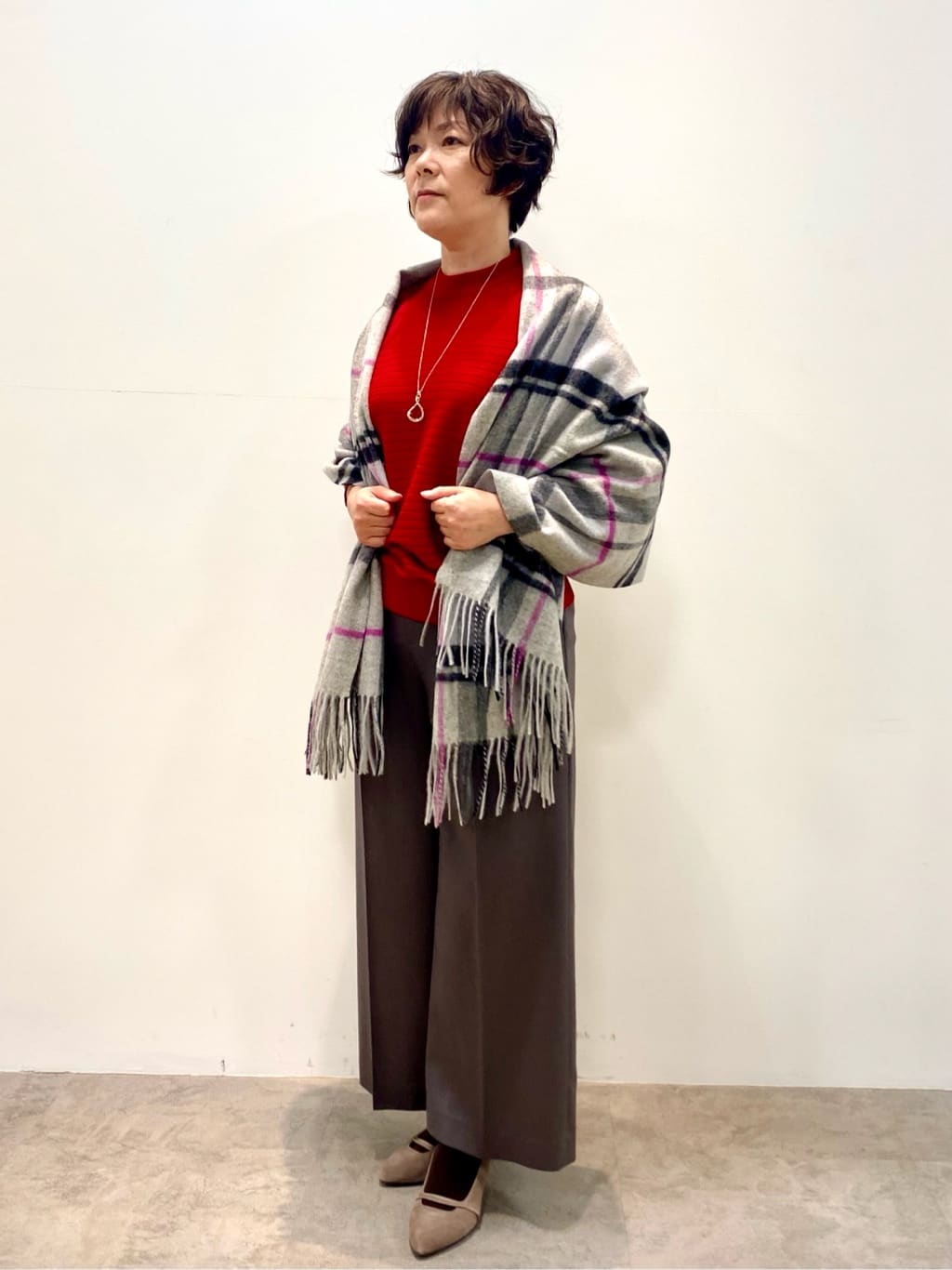 oharaさんの「Reflect｜【秋映え／ゆったり着られる◎】ドルマンシルエットニット」を使ったコーディネート