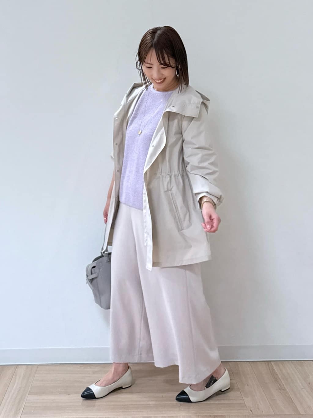amiさんの「Reflect｜◆【夏SALE】クルーネックミックスカラーニット」を使ったコーディネート