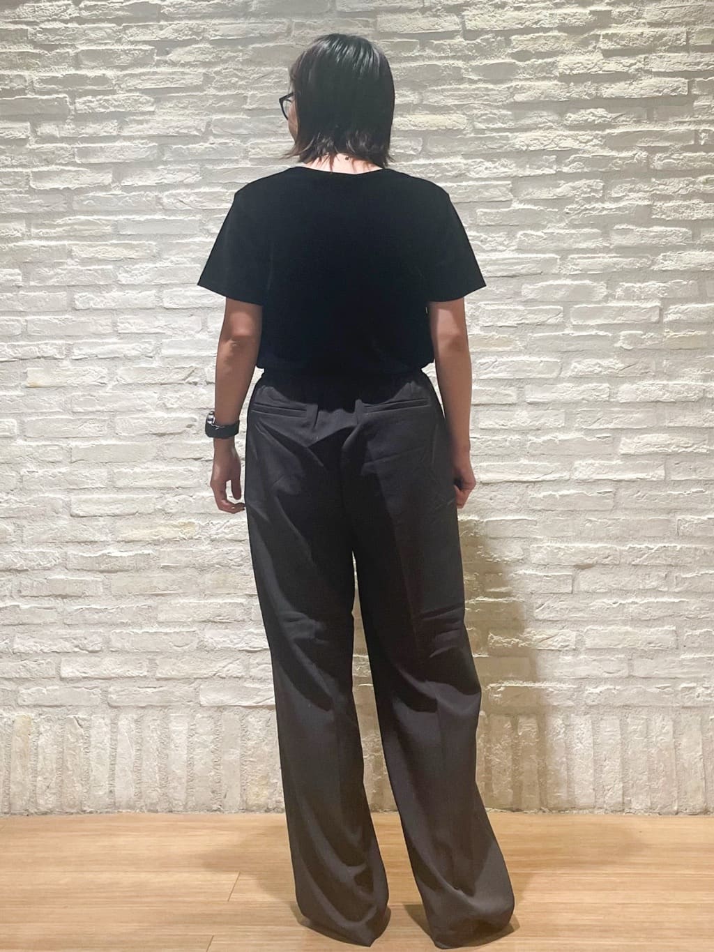シゲリさんの「OPAQUE.CLIP｜フロッキーチュールTシャツ【洗濯機洗い可】」を使ったコーディネート