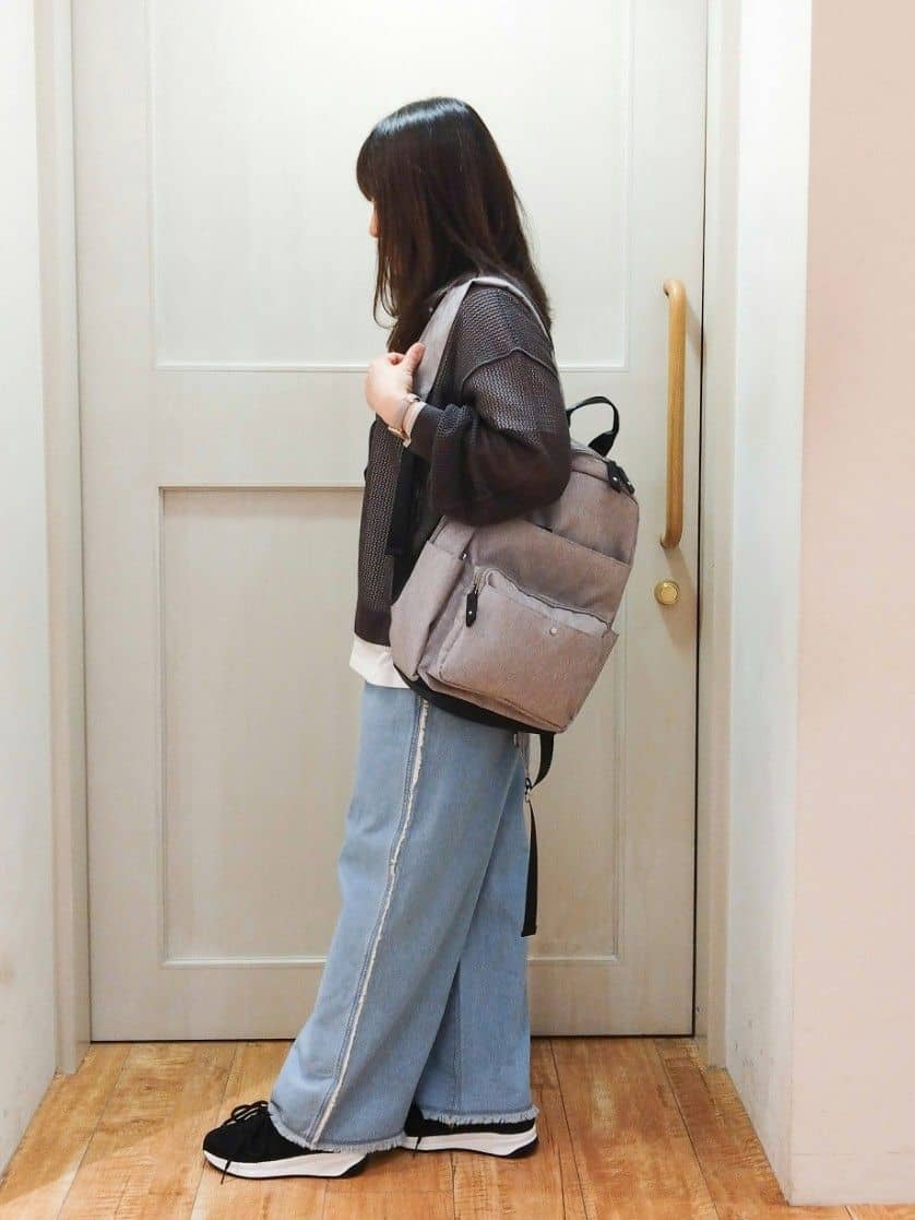 みーさんの「SHOO･LA･RUE｜◆洗えるサッと履けるニットスニーカー」を使ったコーディネート