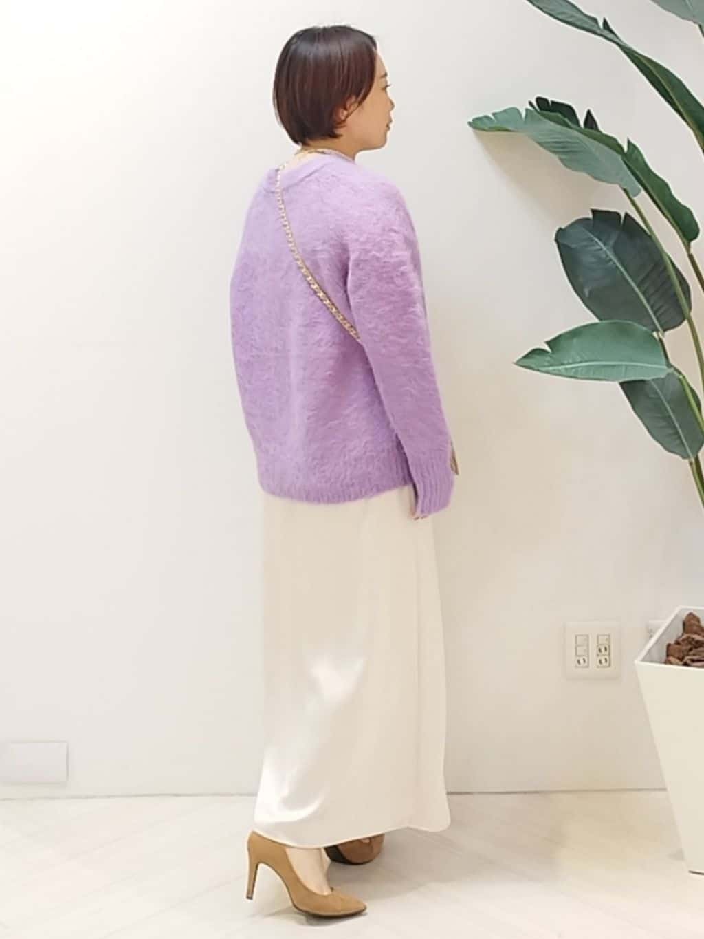 s u g iさんの「UNTITLED｜【ゆったり】アルパカ混シャギー カーディガン」を使ったコーディネート