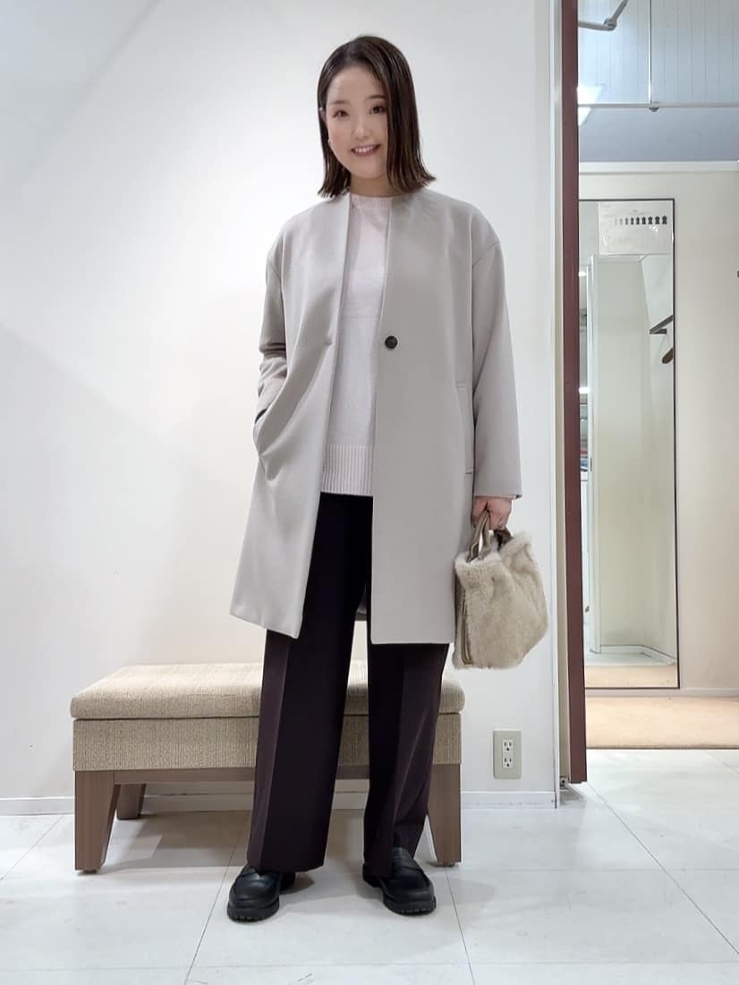 YUIさんの「UNTITLED｜【重ね着もおすすめ/洗える】ウールカシミヤ クルーネックニット」を使ったコーディネート