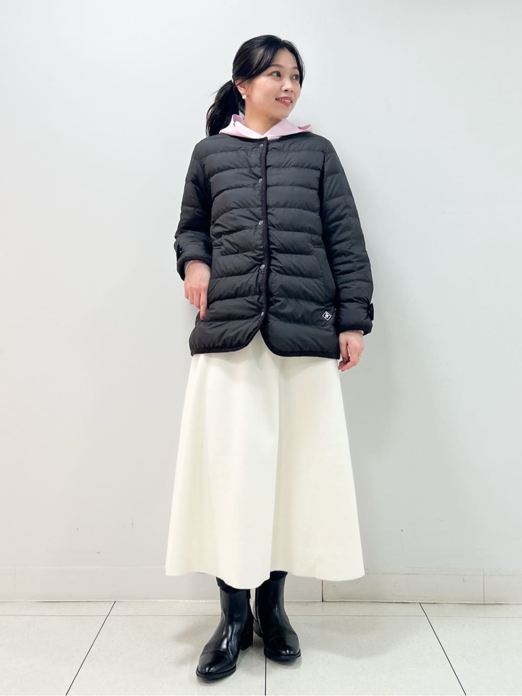 Kaiさんの「Dessin｜【撥水・2WAY】ミュラーダウンコートミドル丈」を使ったコーディネート