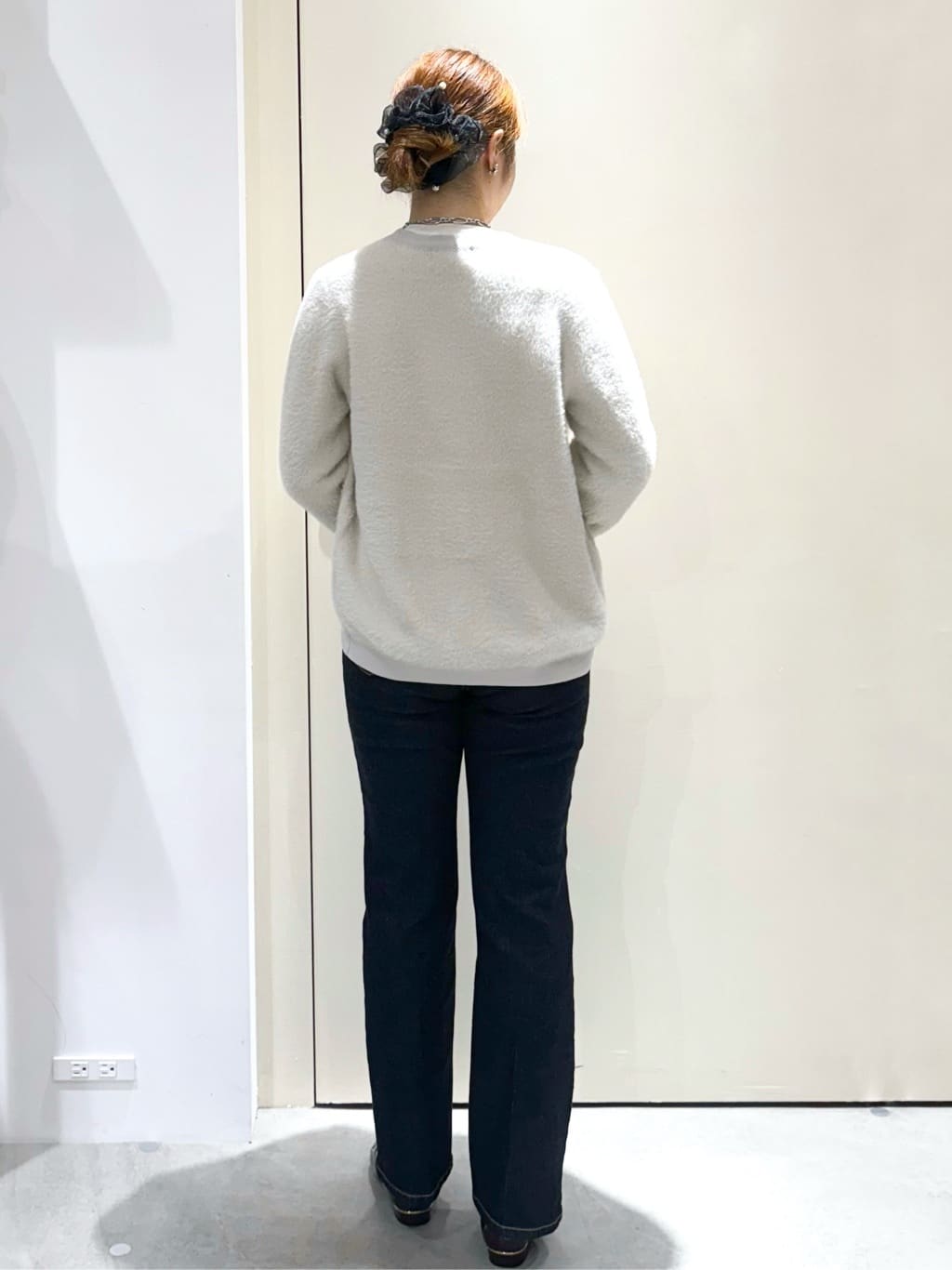 sayaさんの「OPAQUE.CLIP｜シアーリブニット【洗濯機OK】」を使ったコーディネート