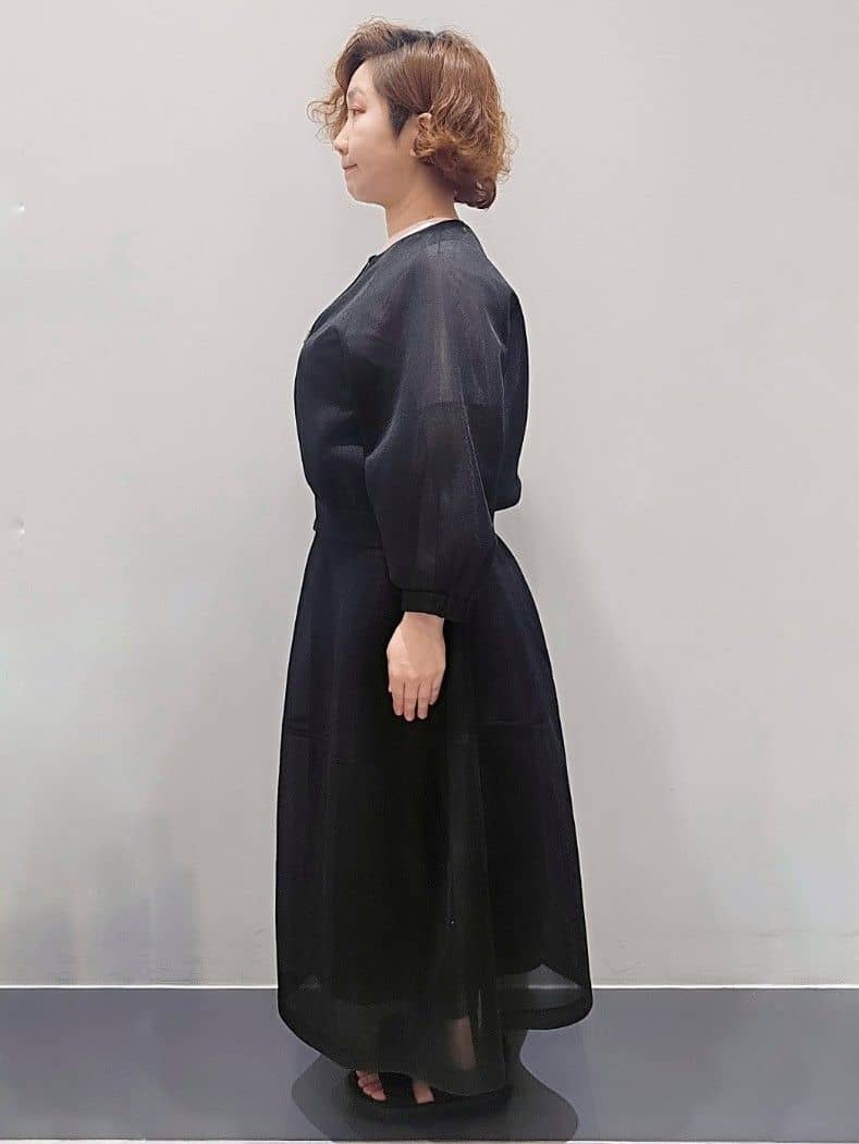 ゆきをさんの「OPAQUE.CLIP｜◆スポンディッシュシアーノーカラーブルゾン【洗濯機洗い可】」を使ったコーディネート