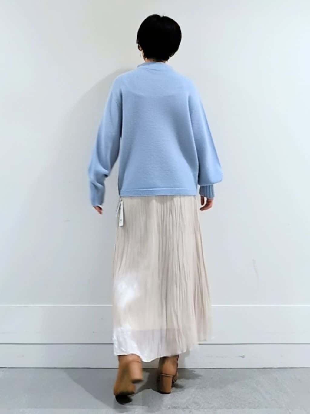 ミズタさんの「UNTITLED｜【洗える】スポンディッシュ ボトルネックニット」を使ったコーディネート