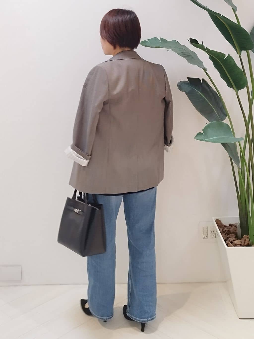 s u g iさんの「UNTITLED｜【セットアップ可】ウールライク ダブルブレストジャケット」を使ったコーディネート