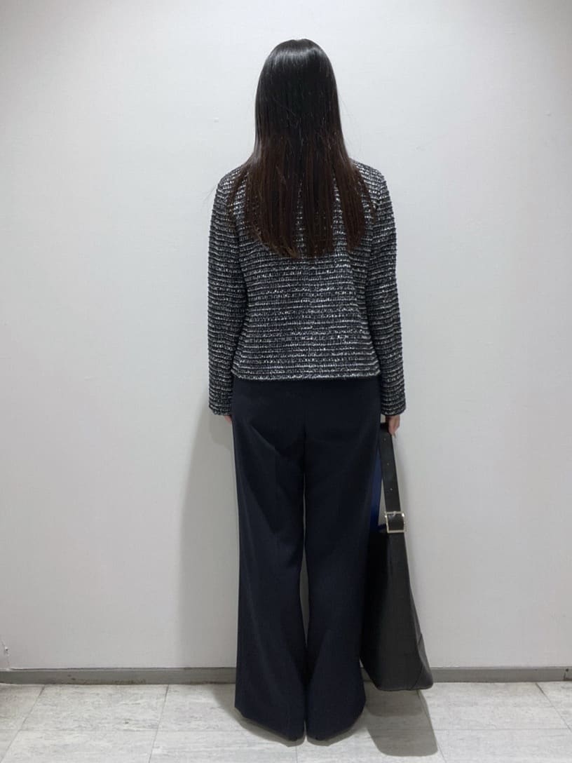 meiさんの「INDIVI｜ジオメプリントボウタイブラウス」を使ったコーディネート