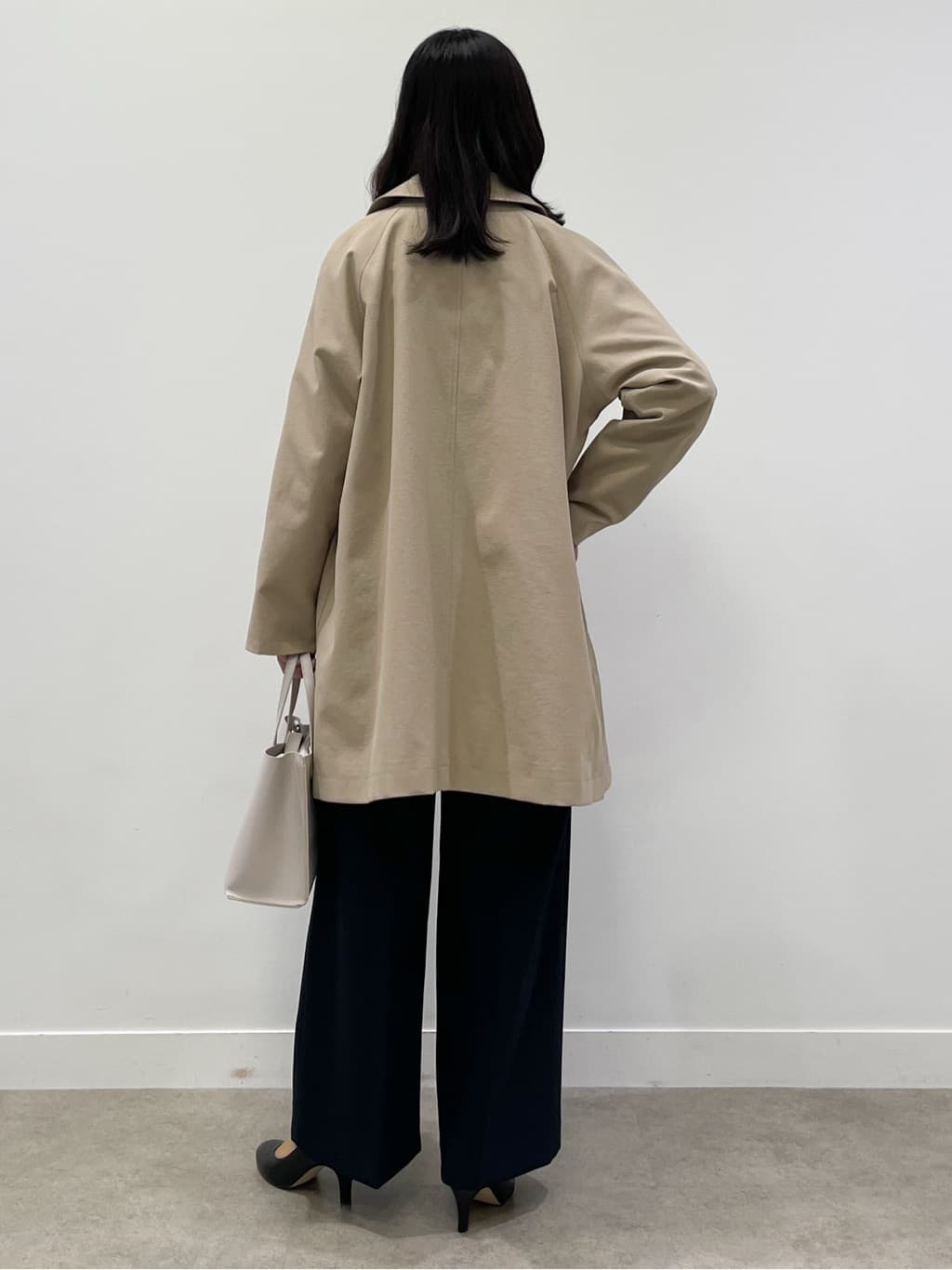yukariさんの「Dessin｜【花粉ガード/撥水加工/洗える】ステンカラースプリングコート」を使ったコーディネート