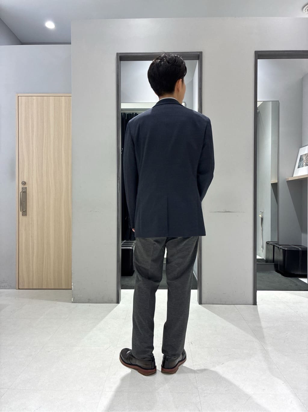わいずみさんの「TAKEO KIKUCHI｜【None Of Stress】アクティブジャージ 千鳥 ジャケット」を使ったコーディネート