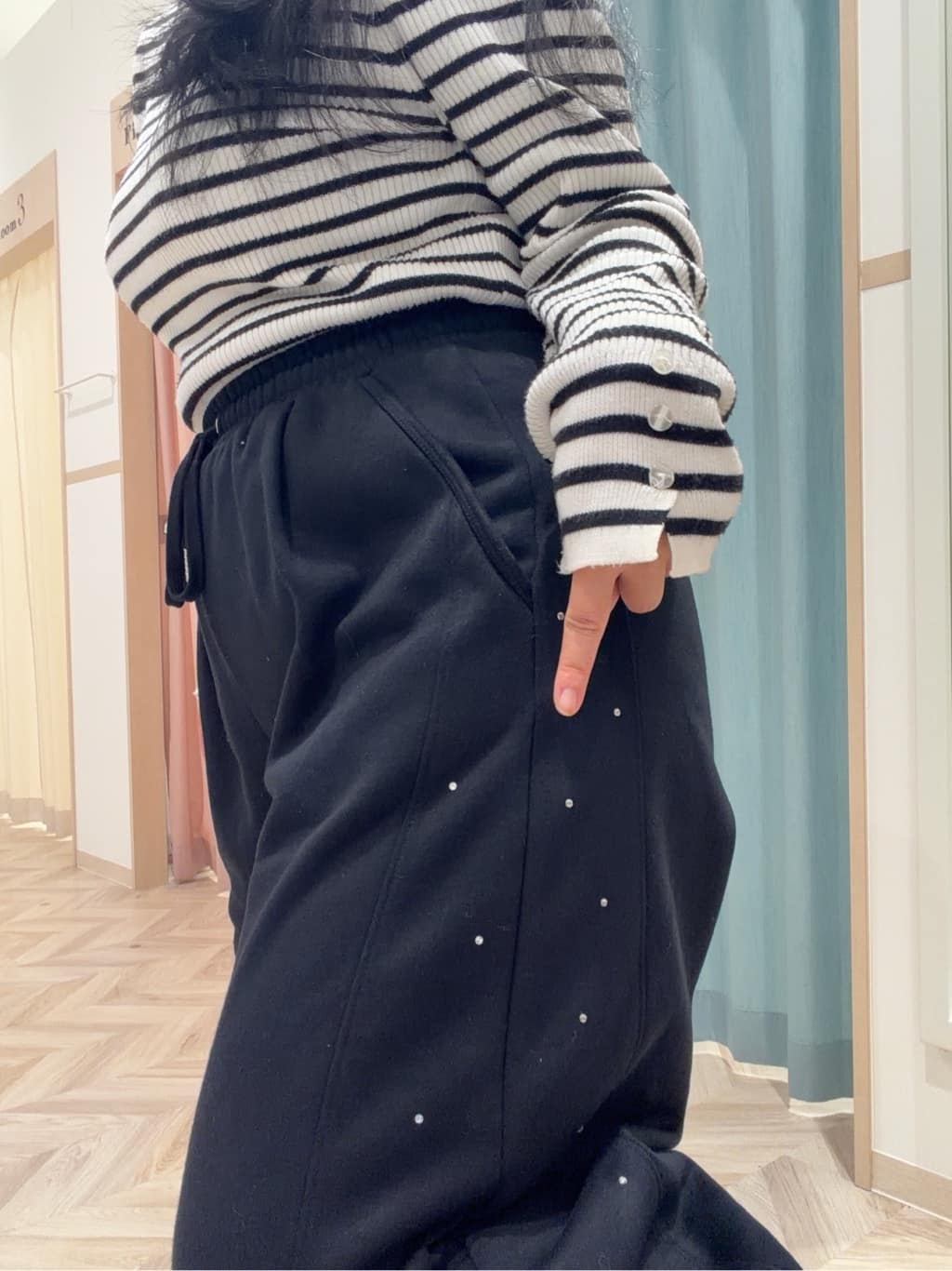 まちゃんなちゃんさんの「SHOO･LA･RUE｜【撥水/洗える】ショートフーディーダウン」を使ったコーディネート