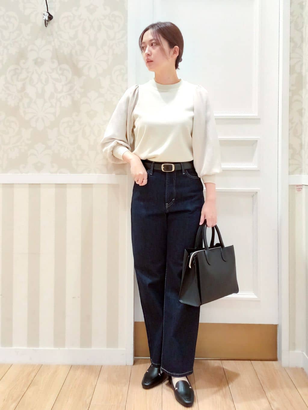 Nakaさんの「grove｜【Lee&times;grove別注】STRAIGHT DENIM PANTS」を使ったコーディネート