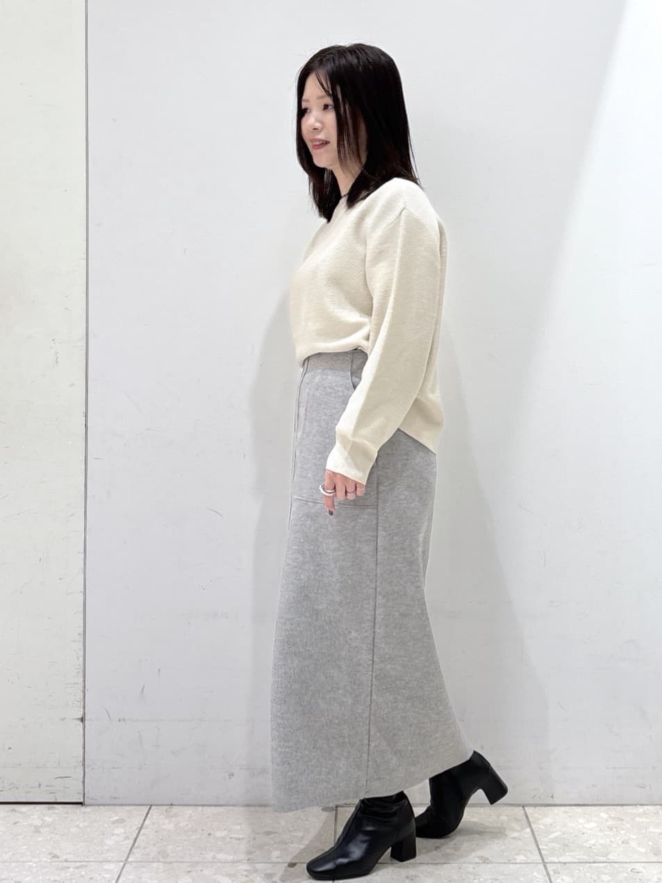 mameさんの「OPAQUE.CLIP｜撥水ショートダウン【防風／抗菌防臭／洗濯機洗い可】《SS～LL》」を使ったコーディネート