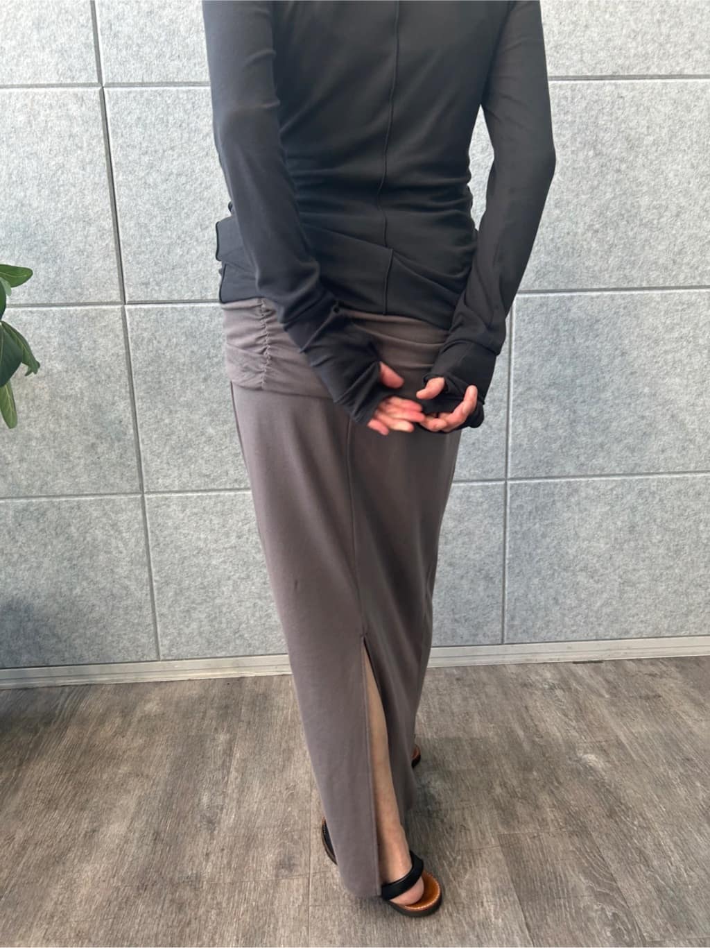 yukoさんの「CODE A｜drawstring skirt dress」を使ったコーディネート