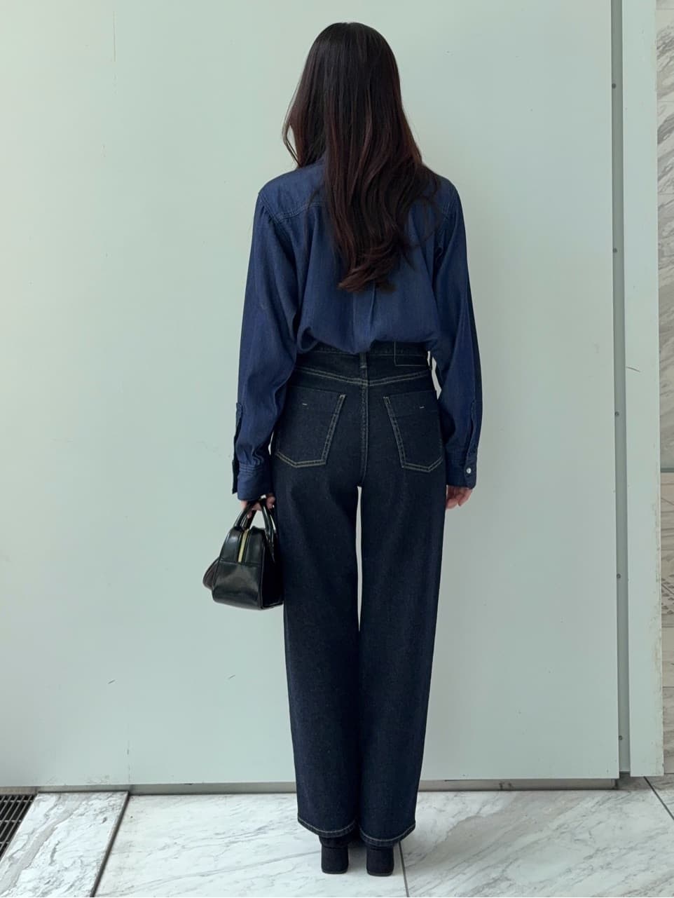 えりさんの「OPAQUE.CLIP｜ストレッチストレートデニム【洗濯機洗い可】」を使ったコーディネート