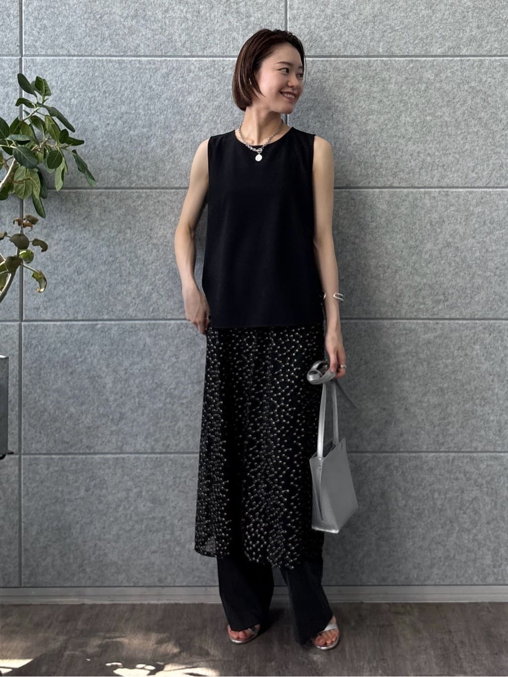 kanaeさんの「INDIVI｜【トレンド感◎】レイヤード レーススカート」を使ったコーディネート