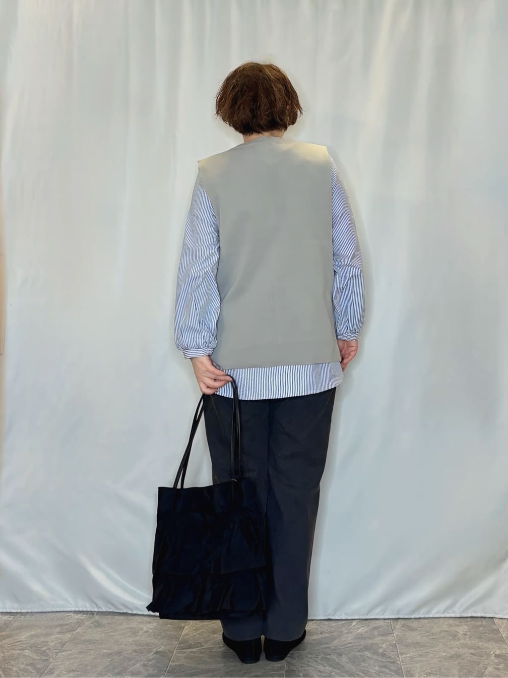 たみさんの「SHOO･LA･RUE｜【SHOO・LA・RUE DENIM/SS-LL】程よい厚みの ストレートデニムパンツ（10.5オン」を使ったコーディネート
