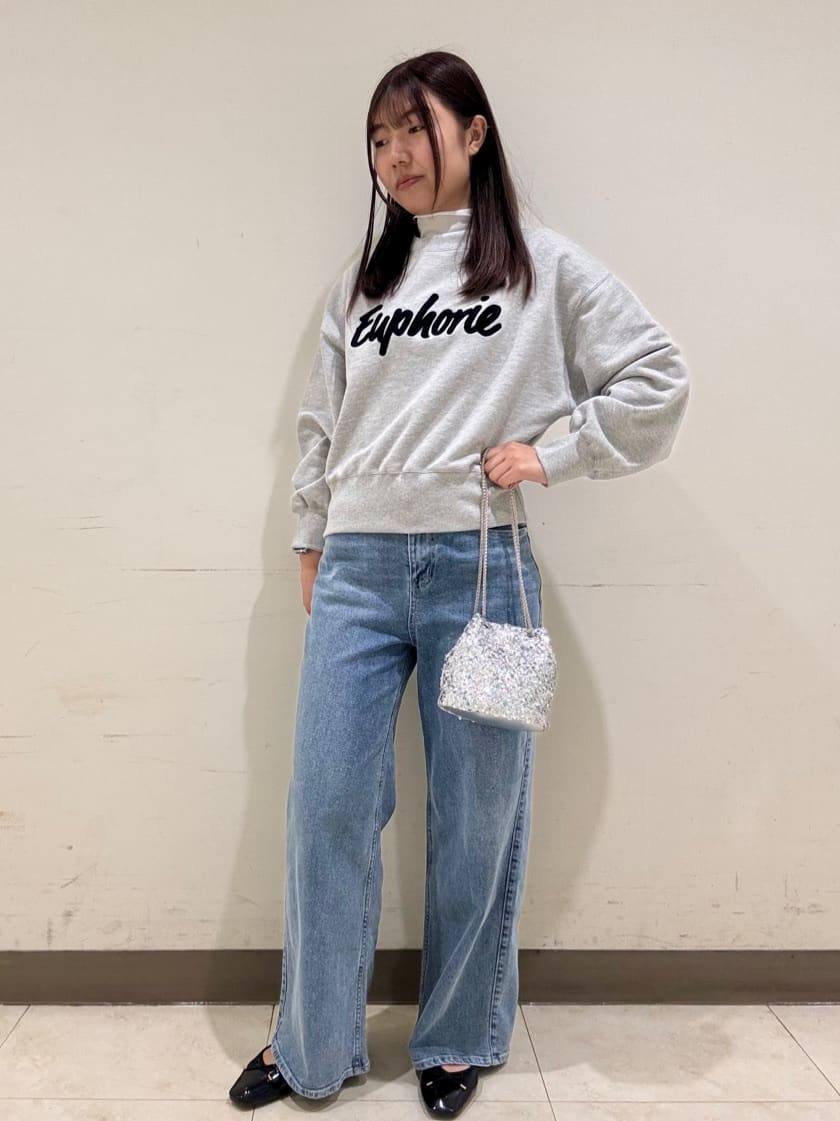 ななさんの「OPAQUE.CLIP｜◆刺繍ロゴスウェット【洗濯機洗い可】」を使ったコーディネート