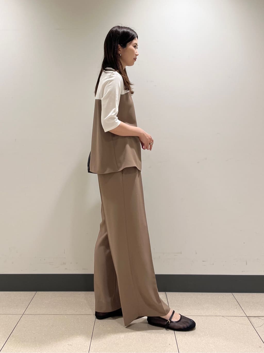 shokoさんの「INDIVI｜【UVケア／吸汗速乾】スリーブデザインブラウス」を使ったコーディネート