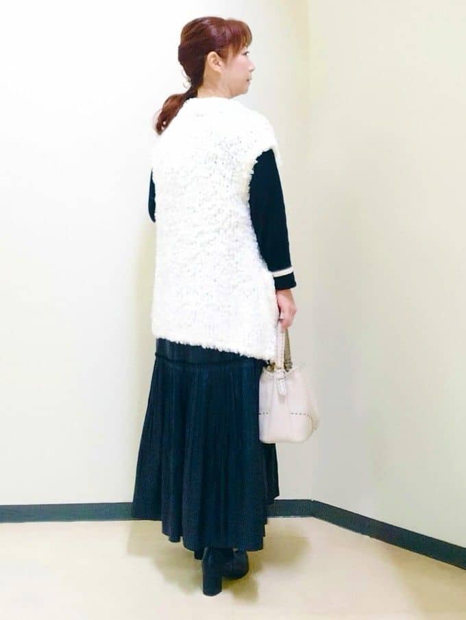 花さんの「Reflect｜【腰周りすっきり◎】プリーツギャザースカート」を使ったコーディネート