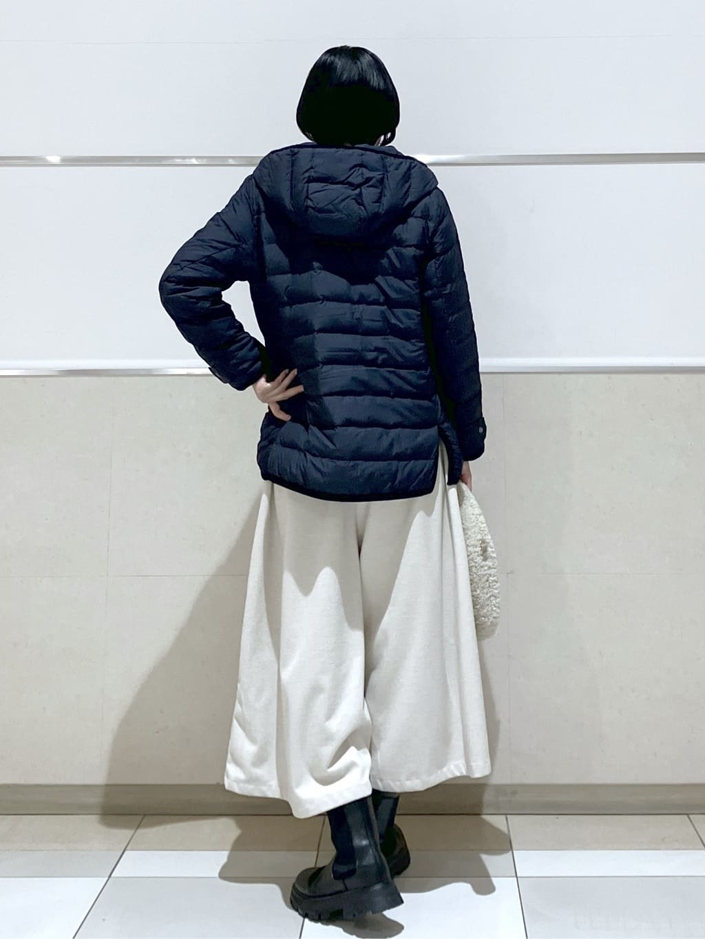 eriko さんの「Dessin｜【撥水・2WAY】ミュラーダウンコートミドル丈」を使ったコーディネート