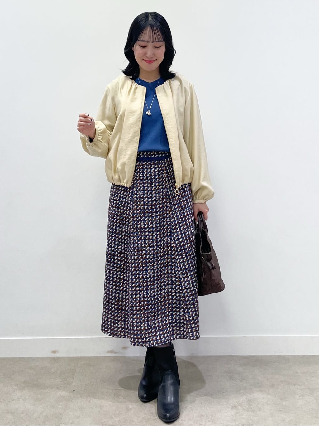 yukariさんの「Reflect｜【ライトアウター／ゆったり羽織れる／気軽な羽織りに◎】ライトブルゾン」を使ったコーディネート