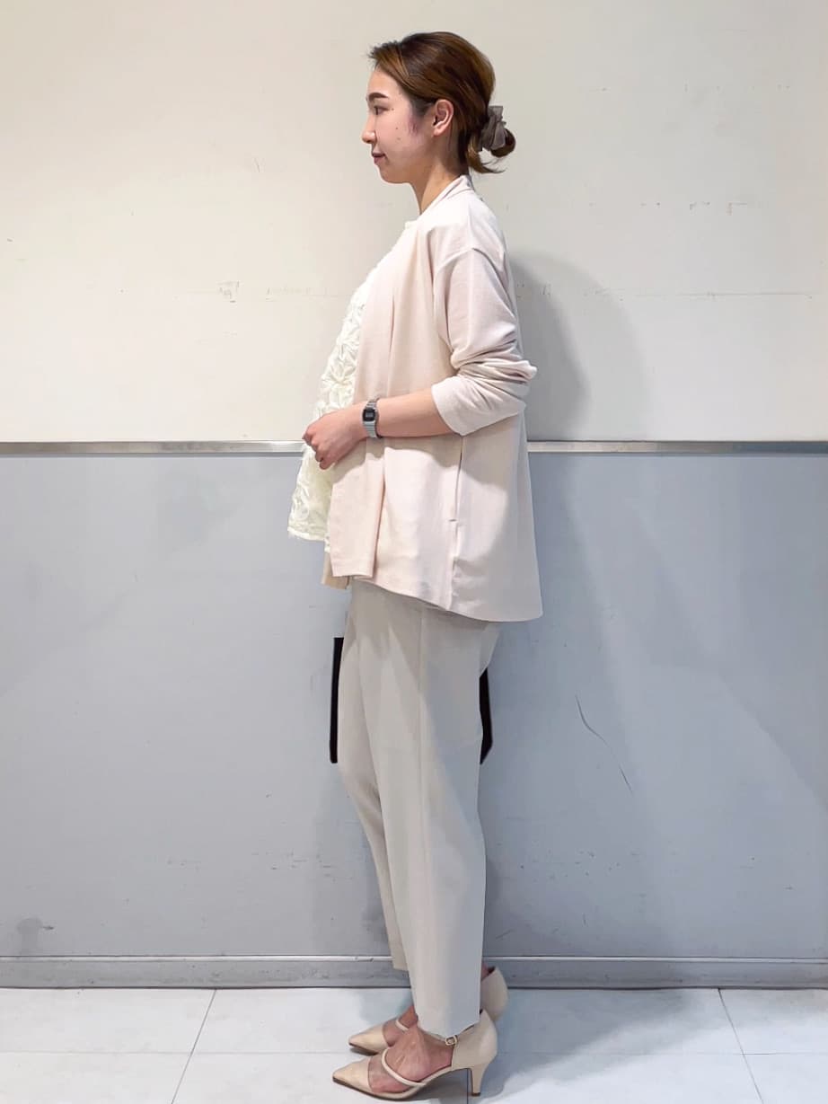 ミーさんの「index｜ストレッチテーパードパンツ【洗濯機洗い可／吸水速乾／防シワ】」を使ったコーディネート