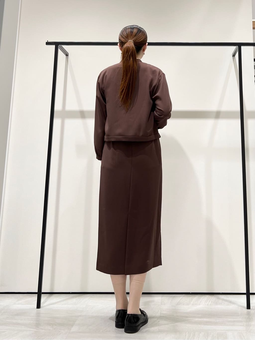 T.Kさんの「INDIVI｜ジオメプリントボウタイブラウス」を使ったコーディネート
