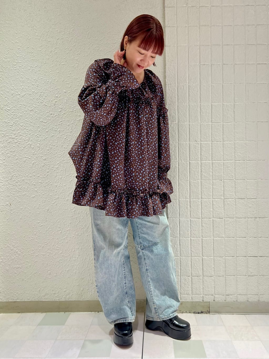 TAKAさんの「ESPERANZA｜厚底サボローファー」を使ったコーディネート