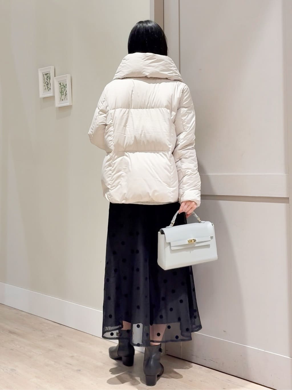 Mayuさんの「grove｜【名品アウター／800FP・多機能】つつまれダウンショート」を使ったコーディネート